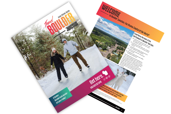 Boulder Junction visitor guide cover with scenic view