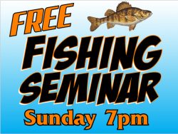 Fishing Seminar Sign