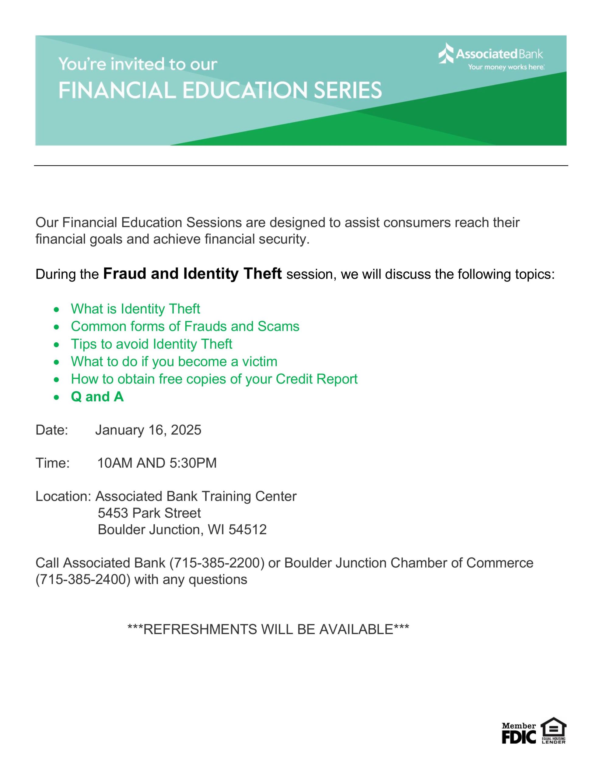 Financialeducationflyeridtheft