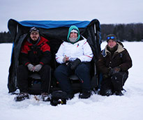 Boulder Junction ice fishing